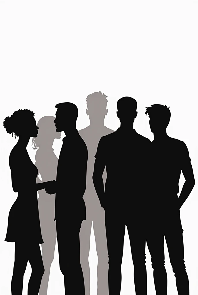 Vector Black People Silhouette
