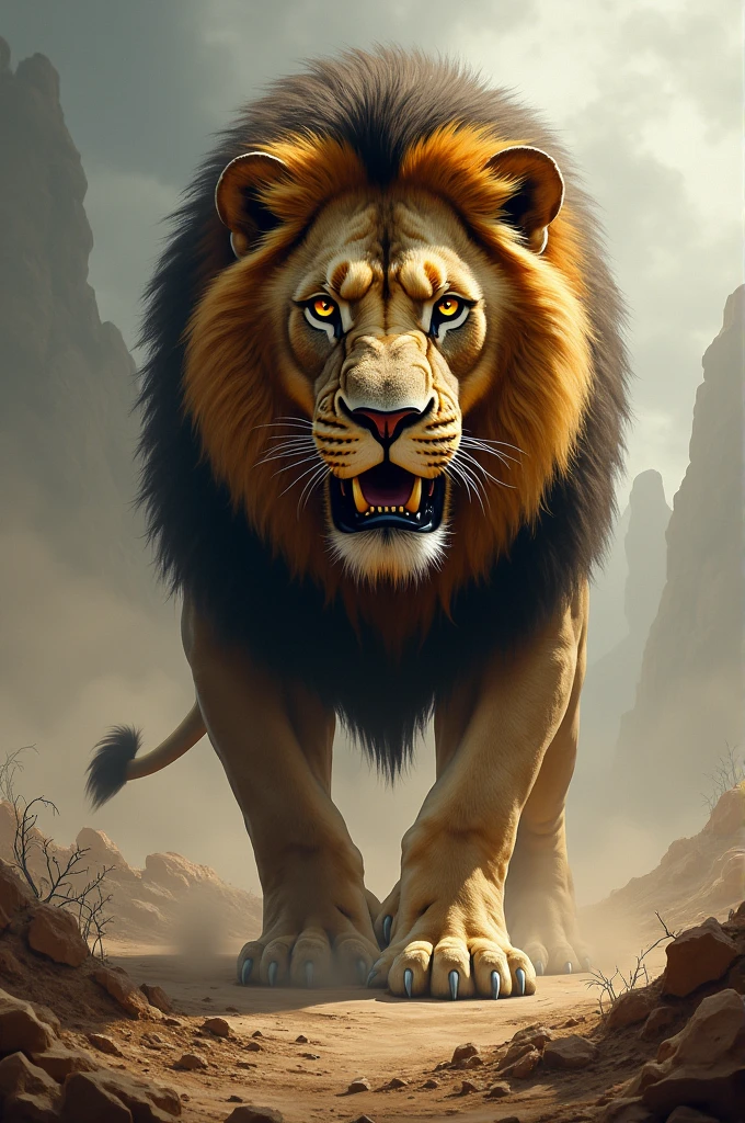 dangerous lion