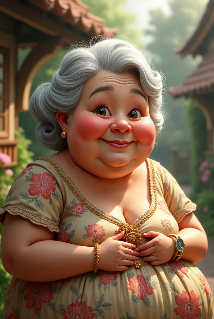 A fat hot fair old lady
