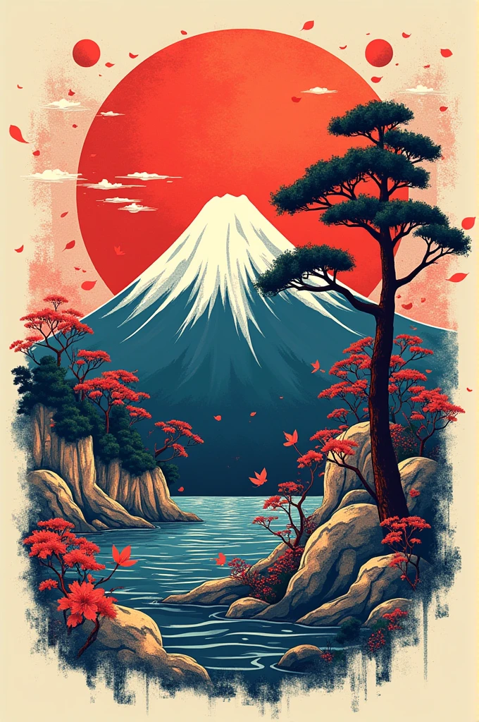 Interclass T-shirt with Japan theme