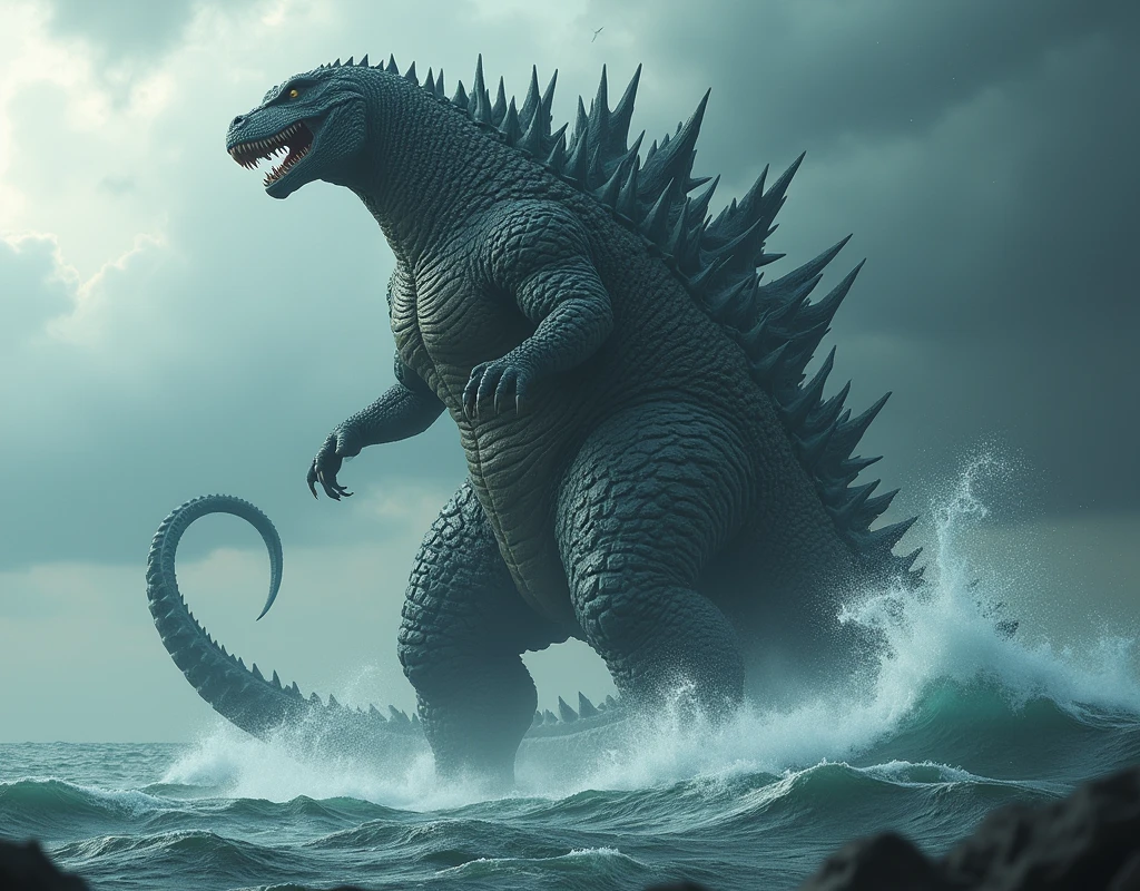 We need a high quality image of a Godzilla