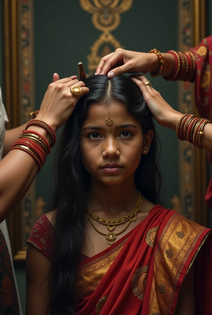 Indian daughter headshave