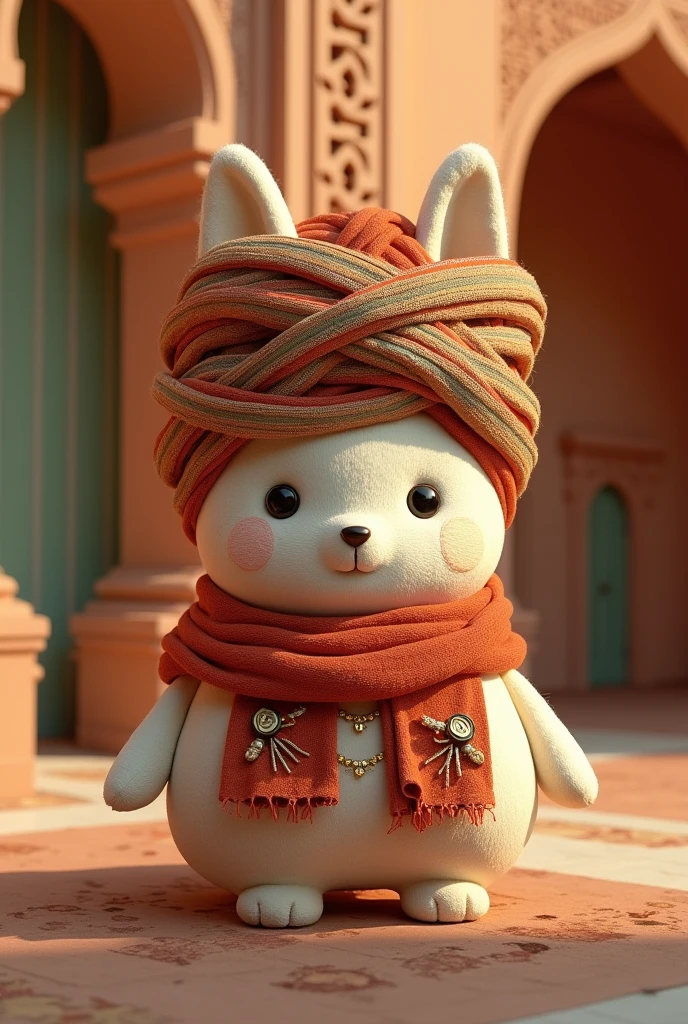 Stuffed toy with Arab turban