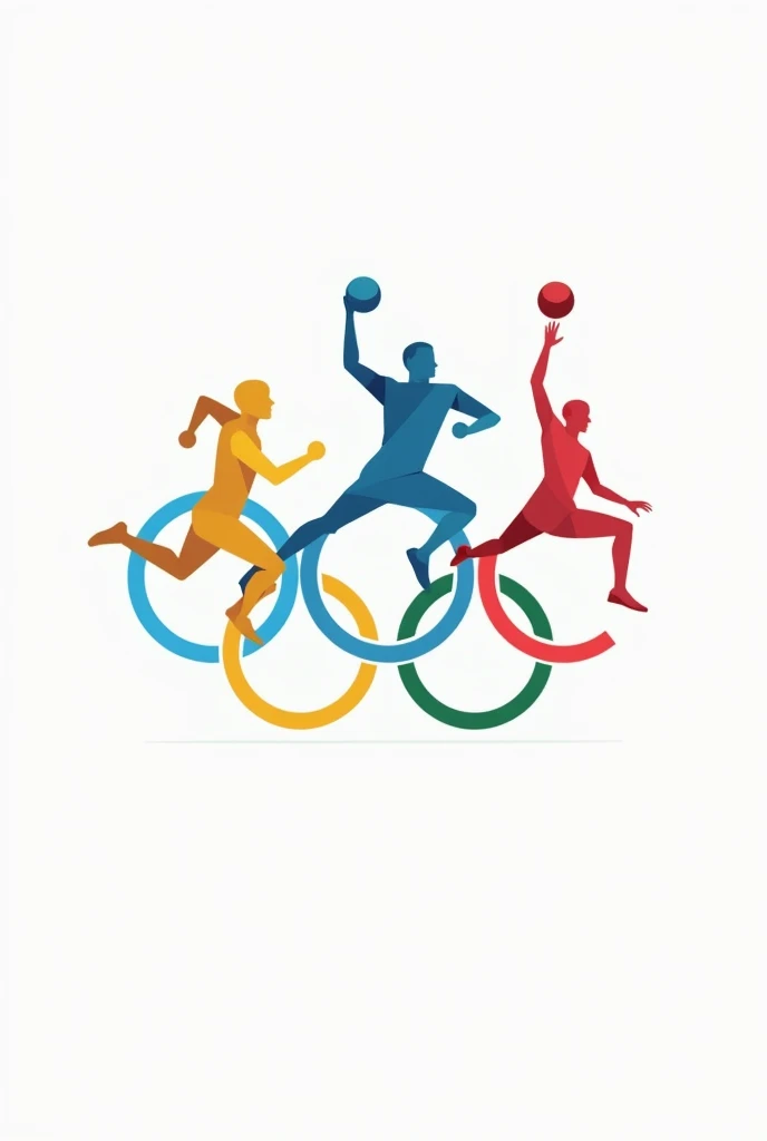 An abstract logo for school olympics