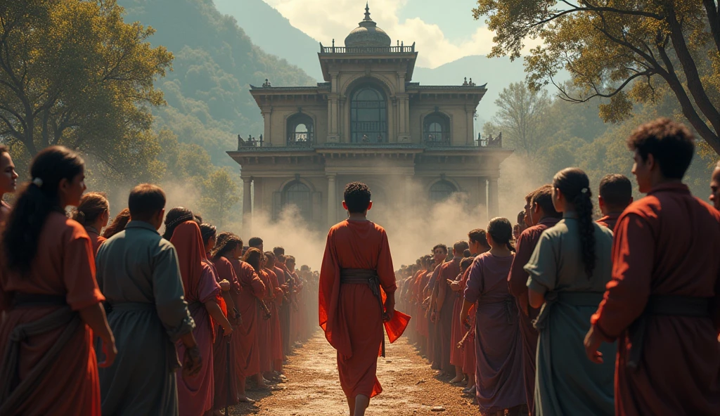 Describe the aftermath of the successful capture of the criminals. How does the village react to Arjun's bravery, and what happens to the haunted mansion afterward?"