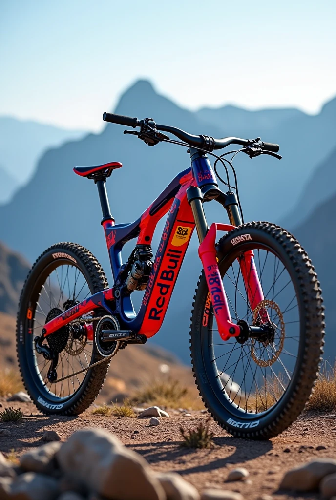 Mountain bike with Red Bull design - Honda F1


