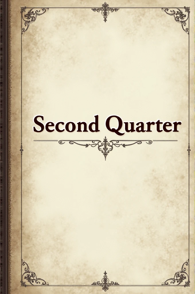 A cover that says "SECOND QUARTER" for language and literature 