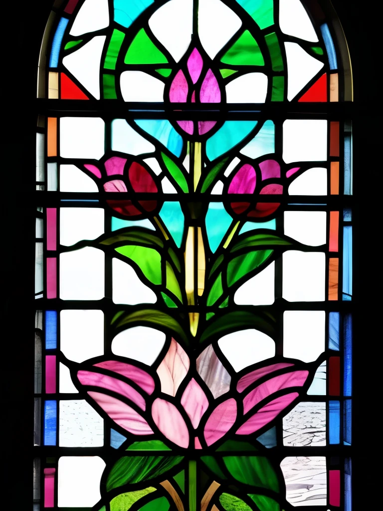 a stained glass window with pink flowers and leaves, by Louis Comfort Tiffany, stained glass!!, stained glass art, stained glass, stained glass window!!!!!, with lotus flowers, beautiful stained glass window, stain glass, stained glass style, beautiful glass work, (art nouveau), ( art nouveau ), art nouveau, backlit stained glass, inspired by Louis Comfort Tiffany