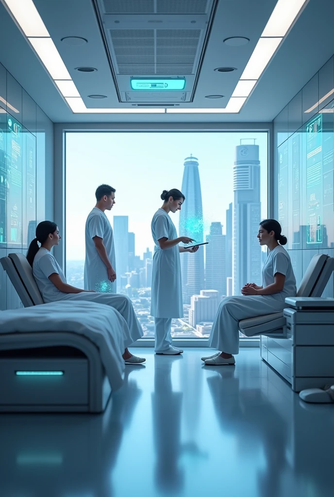 Create an image that references the nursing of the future in an Endoscopy center.