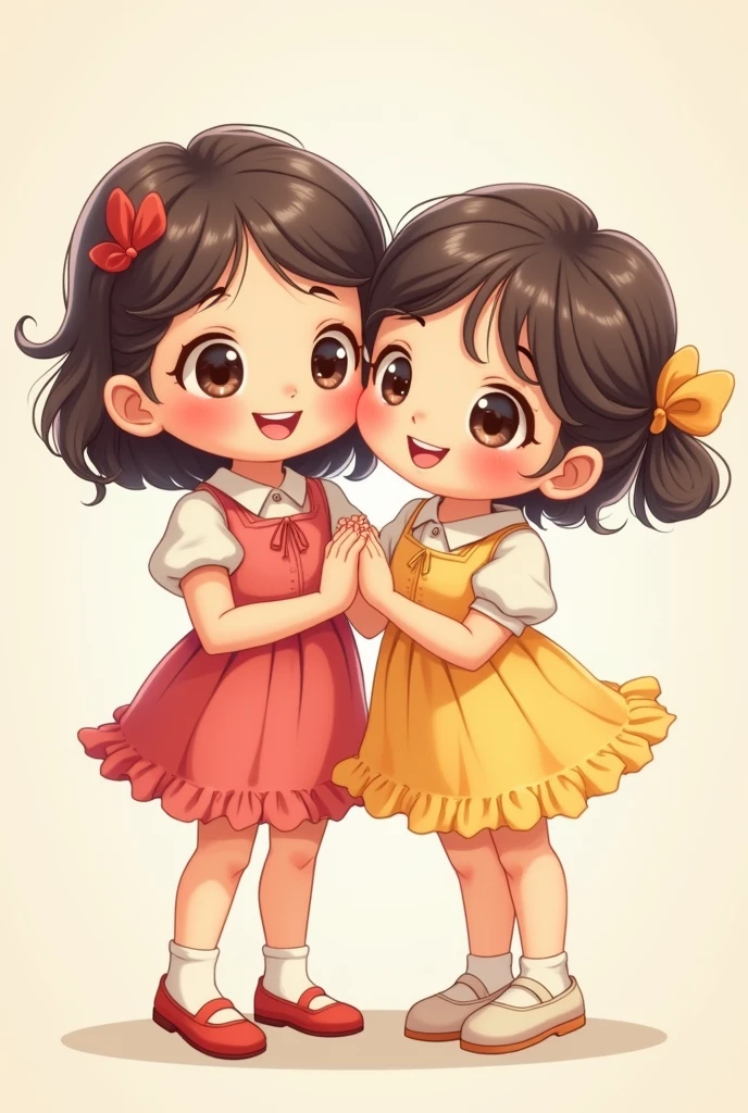 Two girls. Cute