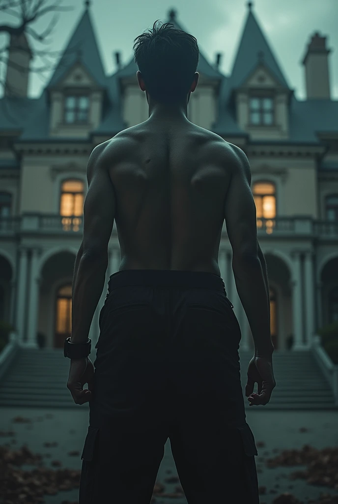 Portray Arjun's emotions as he prepares to face the dangerous gang in the mansion. What thoughts run through his mind as he takes this brave step?"