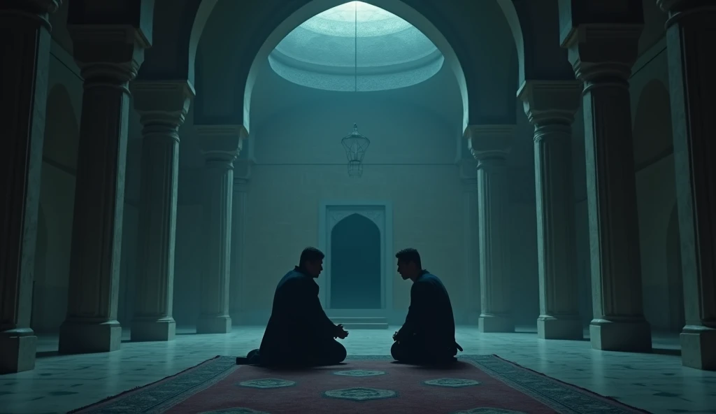 (Horror story title: Forbidden secret in the mosque dome)

*Scene 5: Conversation between Hasan and Ustaz Malik*
- In the deserted mosque, Hasan approached Ustaz Malik who looked worried. The two sat opposite each other, Hasan asked softly, while Ustaz Malik looked wary and reluctant to speak.

