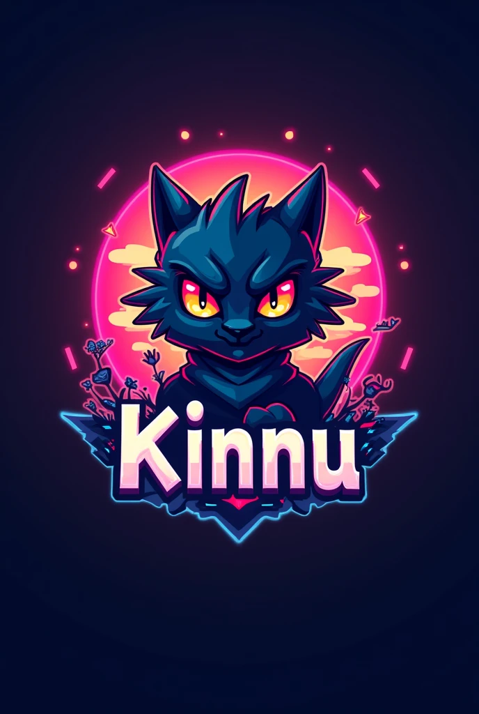 Generate a gaming YouTube channel logo this name is ''Kinnu''