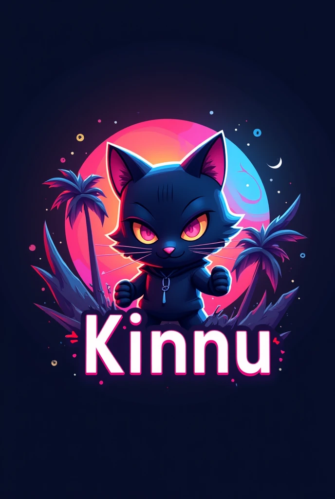 Generate a gaming YouTube channel logo this name is ''Kinnu''