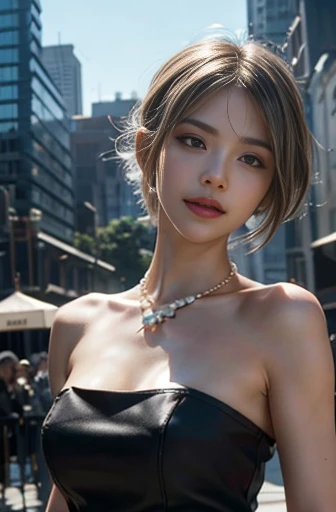 Random posture, (An extremely delicate and beautiful work), (masterpiece), 1girl, a girl in shiny transparent dress, highly detailed, waist leaking, ponytail contorted, charming expression, beautiful and clear eyes, green eye pupil, delicate necklace, delicate earrings, simple blurred background, extreme detail description, beautiful, charming, ultra-fine painting, delicate face, delicate figure, Fine collarbones, lovely lips, beautiful breasts, soft behind, mix4,(8k, RAW photo, best quality, masterpiece:1.2), (realistic, photo-realistic:1.37),1girl,cute,cityscape, night, rain, wet, professional lighting, photon mapping, radiosity, physically-based rendering,(beautiful small hard nipple:1.3),(seen nipple head on the dress:1.4),(shiny:1.5),(transparent:1.3),blonde hair.full body