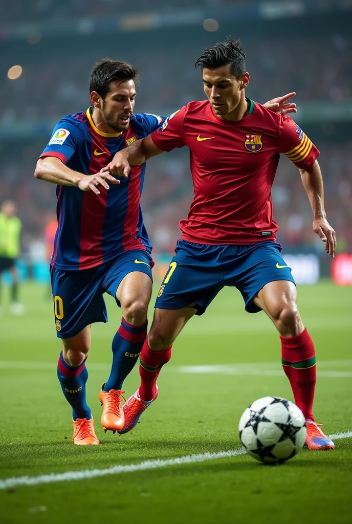 Cristiano Ronaldo violating if q messi