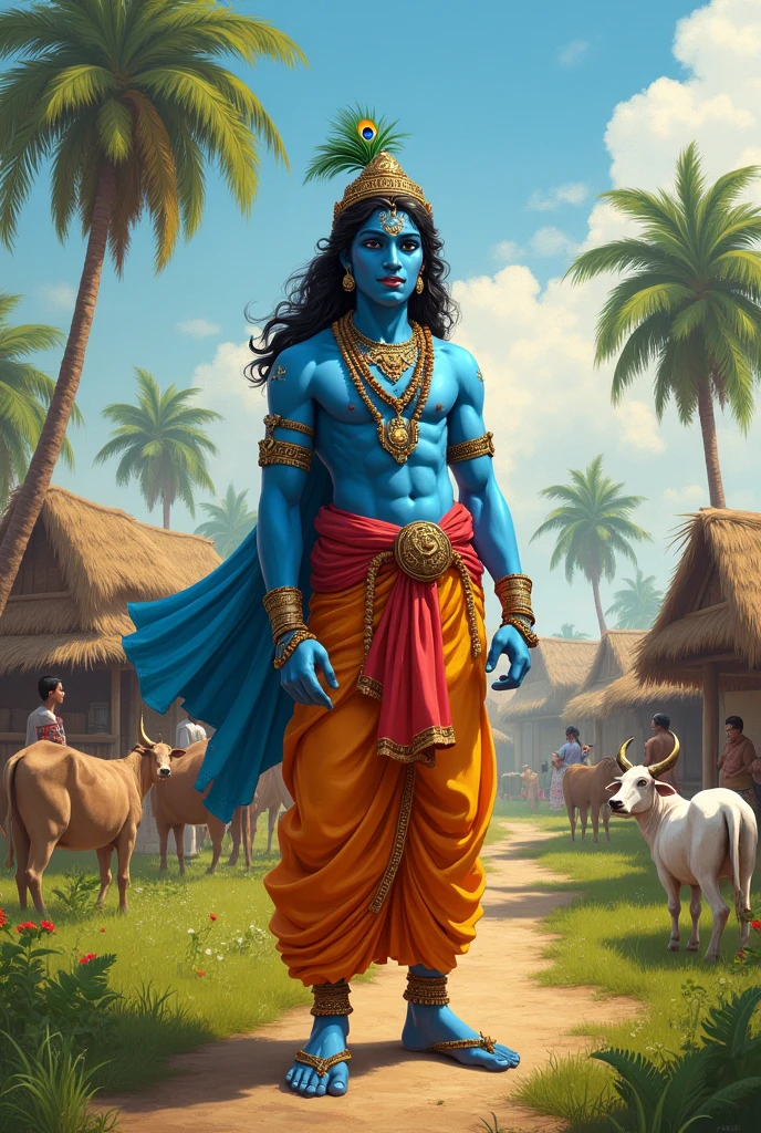 Lord Krishna in Yadav village
