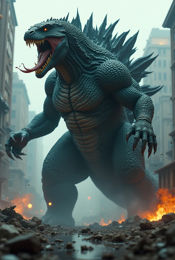 Godzilla mix venom dangerous mouth