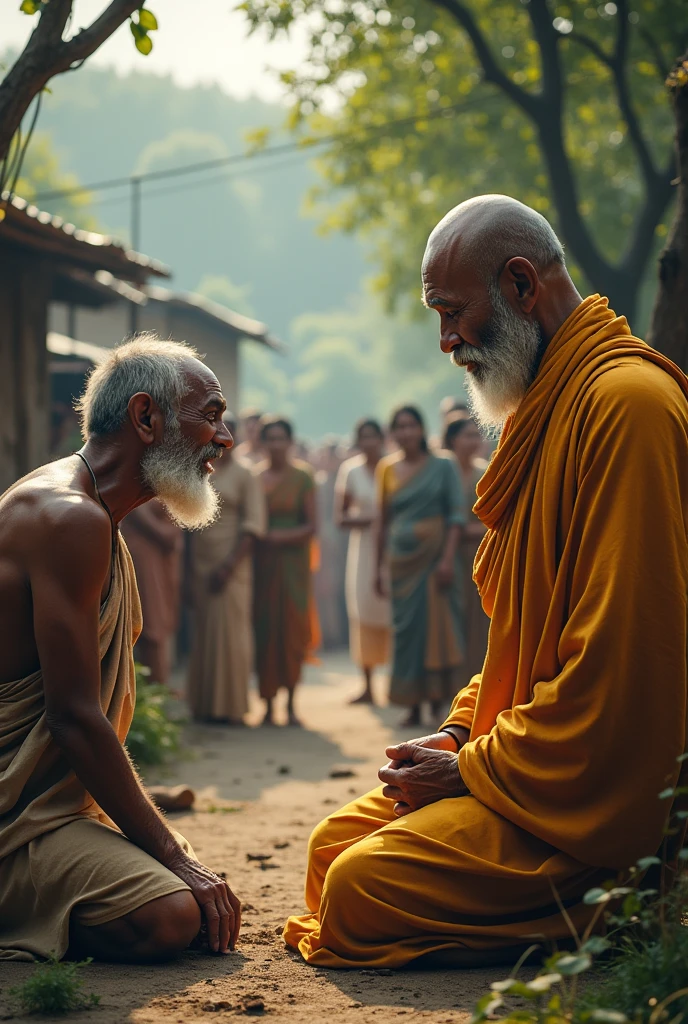 गांधी भगत सिंह को समझाते हुए