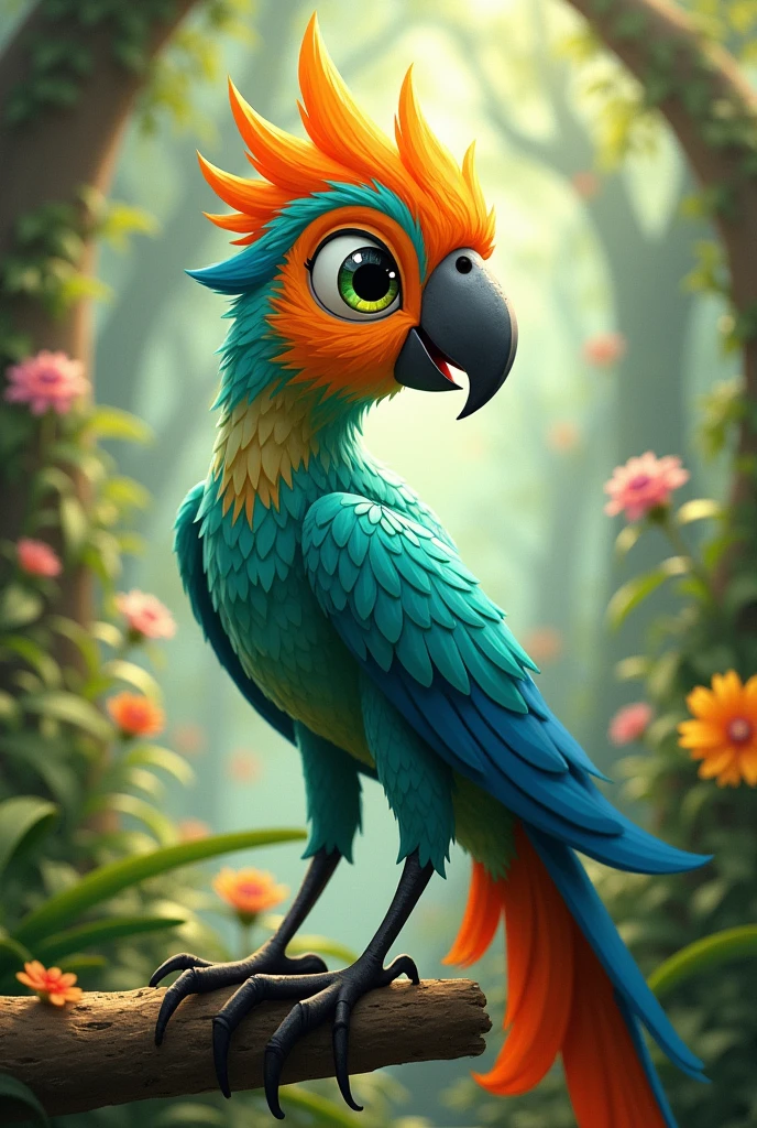 Mollie macaw, una guacamaya de índigo park, es una animal anthro, es un ave anthro guacamaya, es de un juego