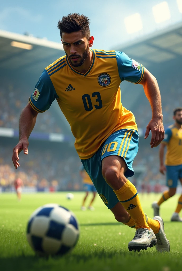 Show me a player named ARISH and number 03 in his back