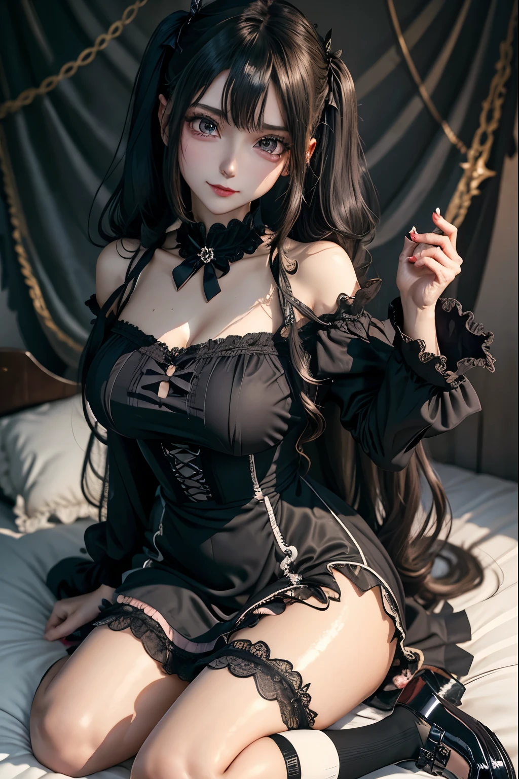 ハードなDark Gothicメイク、Black dark eyeshadow、sad、Good skin radiance、Dark Gothicメイク、Dark smile、palace、The beauty of fragrance、24-years-old、Expressions of intense sexual pleasure、Embarrassed look、Dark Gothic、Highest quality、Expression of sexual pleasure without pain、Drunk face、Purple maid outfit、mysterious、noble、Loving smile、Twin tail hair、Right eye is blue、Left eye is red、Super tempting pose、Platform heel shoes、Heavy makeup、Gothic Clothing、Silver Hair、Long Hair Straight Hair、Cute Gothic Dresses、Beautiful Face、Elegant face、Attractive face、Stained glassの背景、Chest glistening with sweat、The room is dark、goth long dress、Bell Sleeves、Wizard Sleeve、Decadent look、Sexually excited expression、Wet shiny thigh water、Thighs that are wet and shiny with oil、Background of a room full of roses、Sad look、Rose Maiden、The embroidery is pink、The dress has pink embroidery.、Thigh-high socks、Knee-high socks、Gentle expression、Dark black eyeshadow、Stained glassとバラの背景、Thighs are a little thin、Female Duo、Female couple、dark church background、Stained glass、Black metal world、Dark Castle、Dark Room、Slender body、gothic long dress、Victorian dress、Small breasts、The bed is covered with roses、Her thighs are shining with sweat、My body is wet and shiny、There is a lot of glitter on the thighs、I am sweating、My thighs are sticky with sweat.、My thighs are glistening with sweat、My whole body is sweaty and shiny、I sweated a lot.、My thighs are sweaty、My wet thighs are glistening with sweat.、There is a lot of sweat shining all over my body、Slender body、Sit on the bed、Beautiful legs、Outstretched legs、Hands on the bed、Super beautiful straight hair、Straight hair to the ends、Straight Perm Hair、Show off your glamorous thighs、Ass on the bed、Sitting with legs wide apart、Thighs are a little glamorous、facial expressions during masturbation、