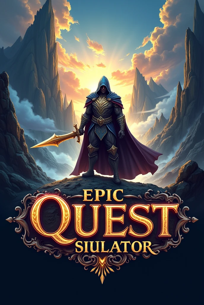 Game logo with name (Epic Quest Simulator)