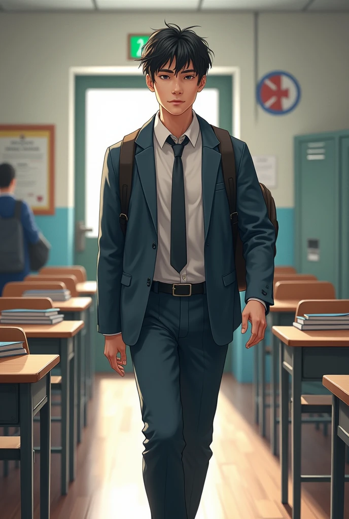 highschool boy gets good grades
