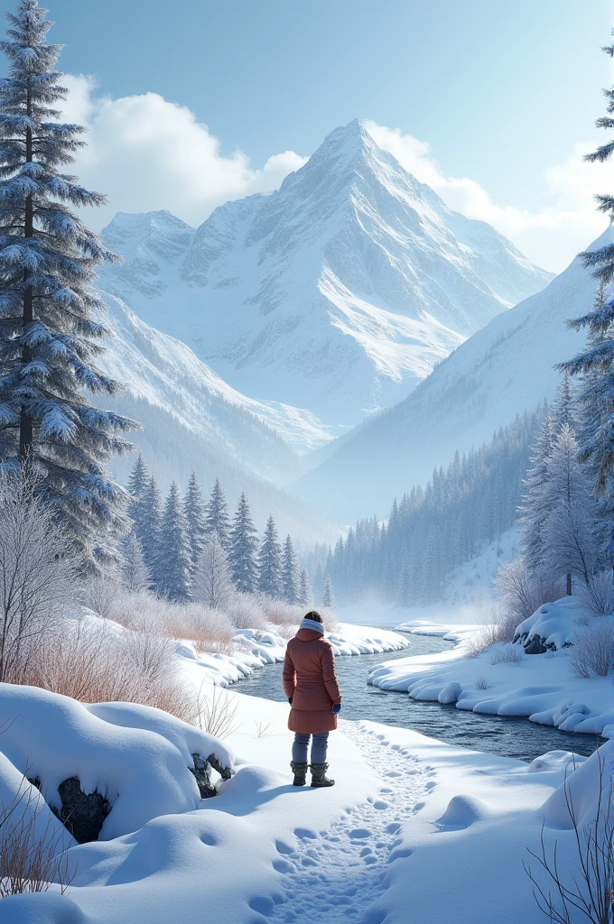 Manali winterfall 