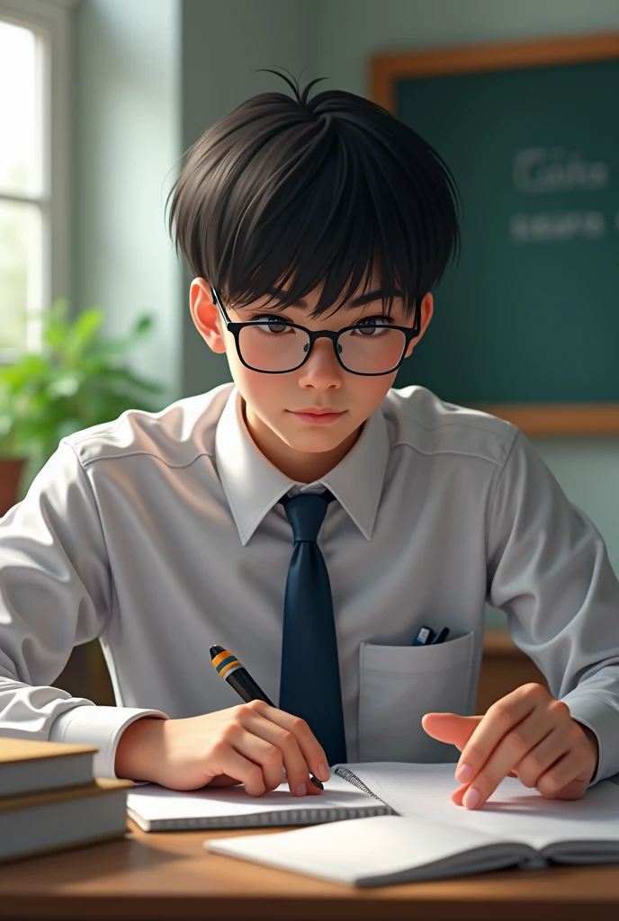 highschool boy gets high grades