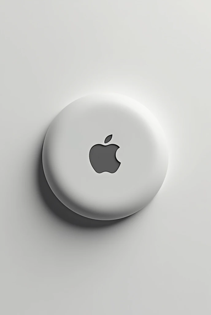 generate an image that looks like an airtag but with a different logo. try a different logo