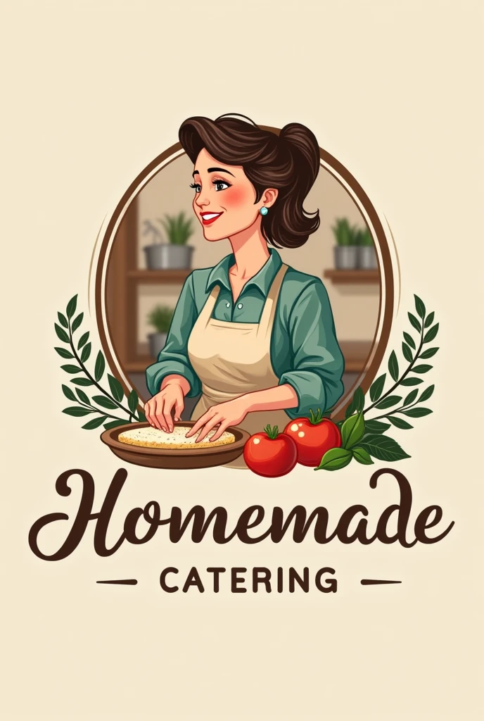 Mom cooking business logo