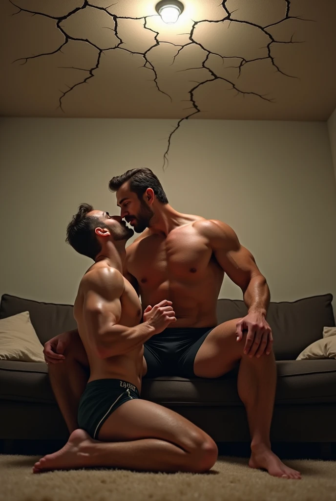 Chris evans sucking another mans willy on the couch. Realistic 4k Realism size difference head reaching on the ceiling size difference growing size Cracks the ceiling wearing tank top wearing swimming trunks size height difference kiss Feet_focus sitting on the floor 