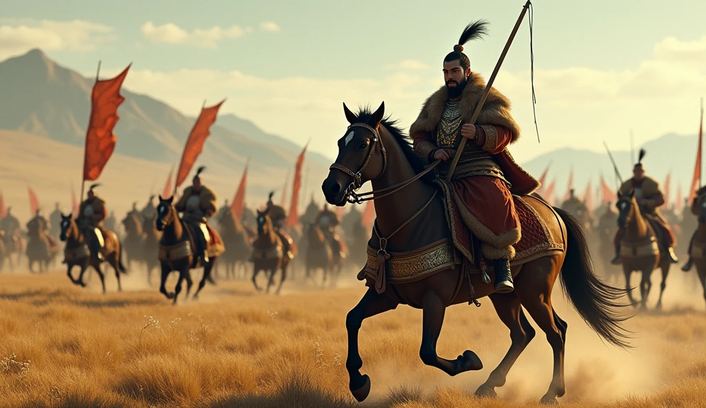 The Mongols regrouped, and Temujin himself led the charge