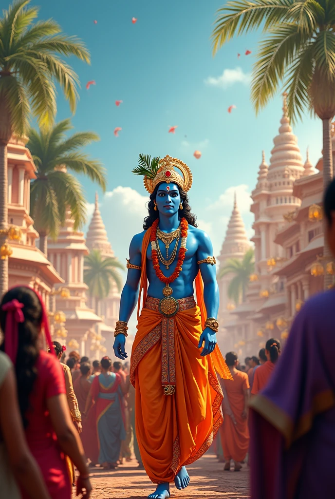 Make a image of lord krishna's birthday with the heading Eventus biotech Pvt Ltd 

