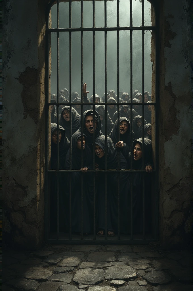The Jews were held in prison