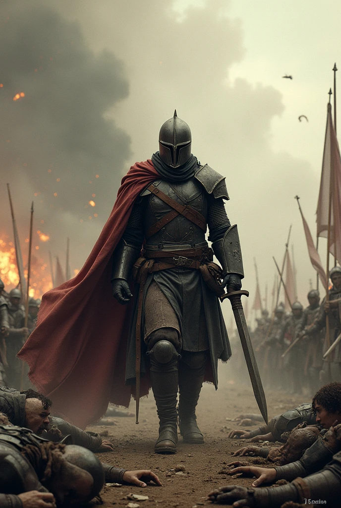 I am the warrior in action who defends his home and his freedom in battle where you can see all the wounded from the battle that is taking place. The atmosphere is one of sadness and death, suffering for the defeated and for the vanquished. , The message I want to leave is that freedom is really, really earned. ,48k rule of thirds
