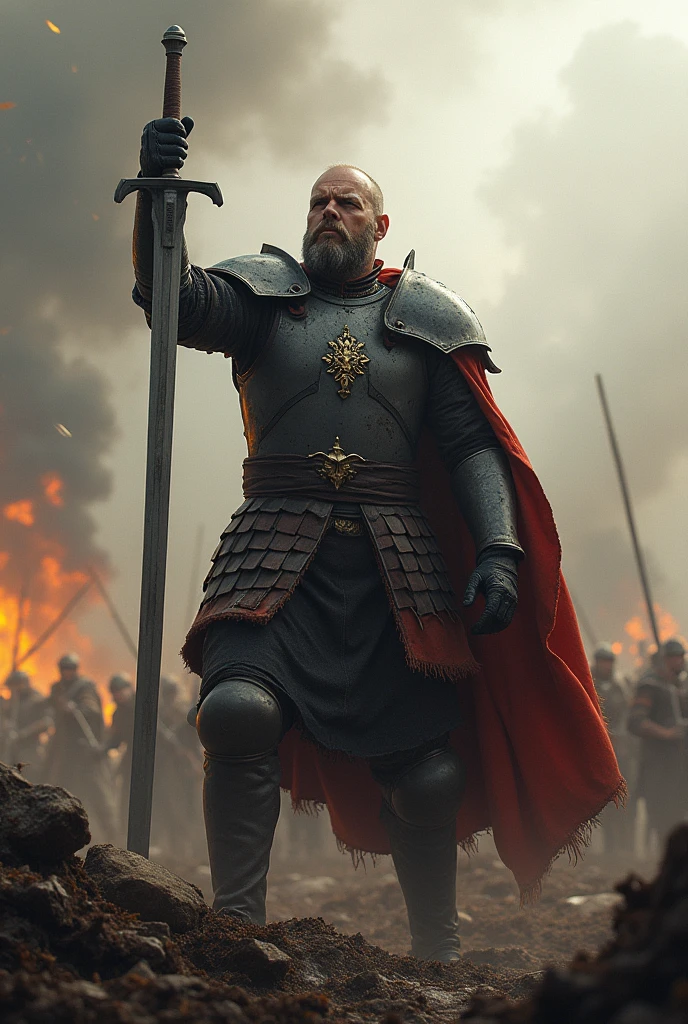 I am the warrior in action who defends his home and his freedom in battle, where you can see all the wounded from the battle that is taking place. The atmosphere is one of sadness and death, suffering for the defeated and for the vanquished of this dimension of reality., The message I want to leave is that freedom is really, really earned. ,48k rule of thirds