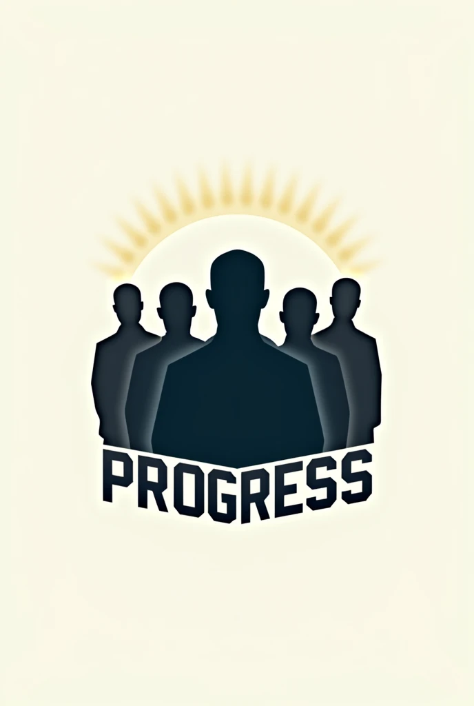 Create a logo for a group of men with the words Progress