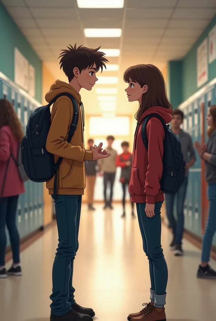 highschool boy asks out girl
