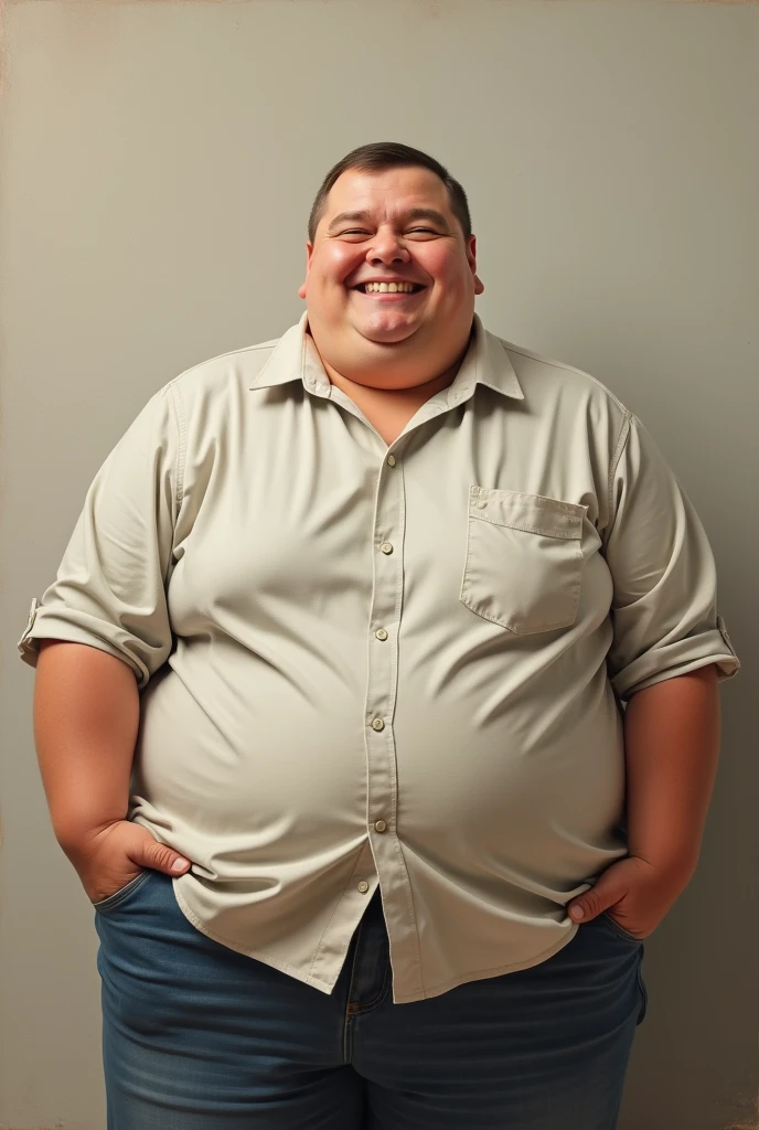 make a fat man thats really fat and ready for transformation
