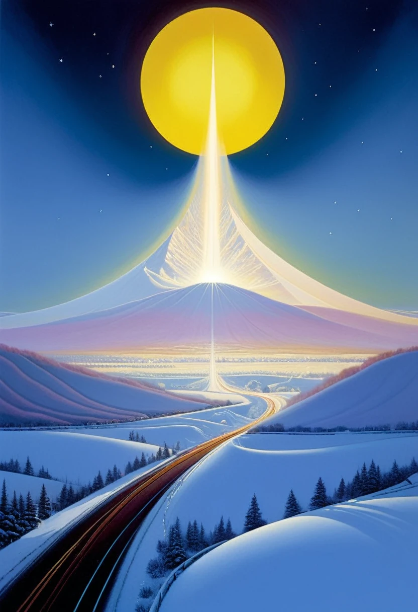 Miracle On The Highway, 8k, super detailed, Agnes Lawrence Pelton