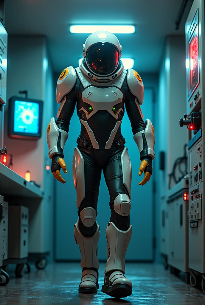 A person entering a funtime gamma suit but dies due to a fault