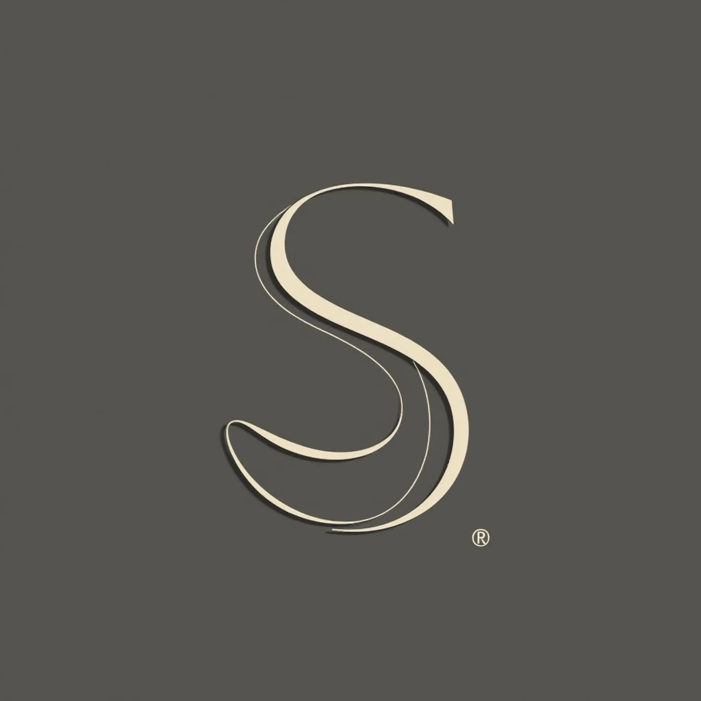give me some logo on S word with slim lines