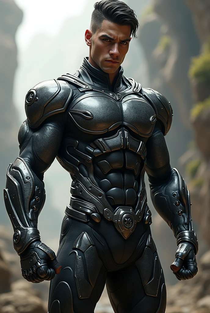 black humanoid made of rock, upper body, barechested, male,  ((masterpiece, best quality)),  cracked skin, white electricity coming through cracks, muscular male, (dragonborn:0.6), white hair, 
outdoors, detailed background