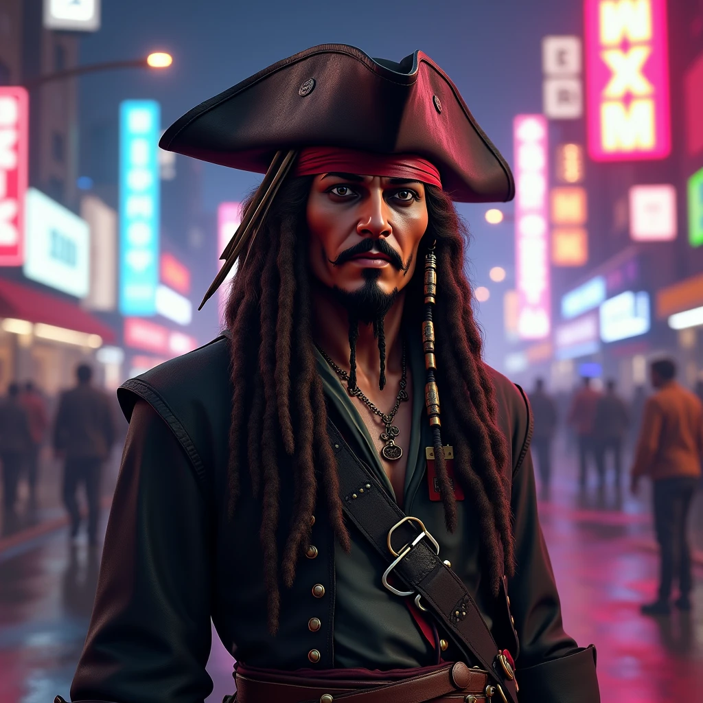 Jack sparrow . Show him in gta 6 . Main caracter 