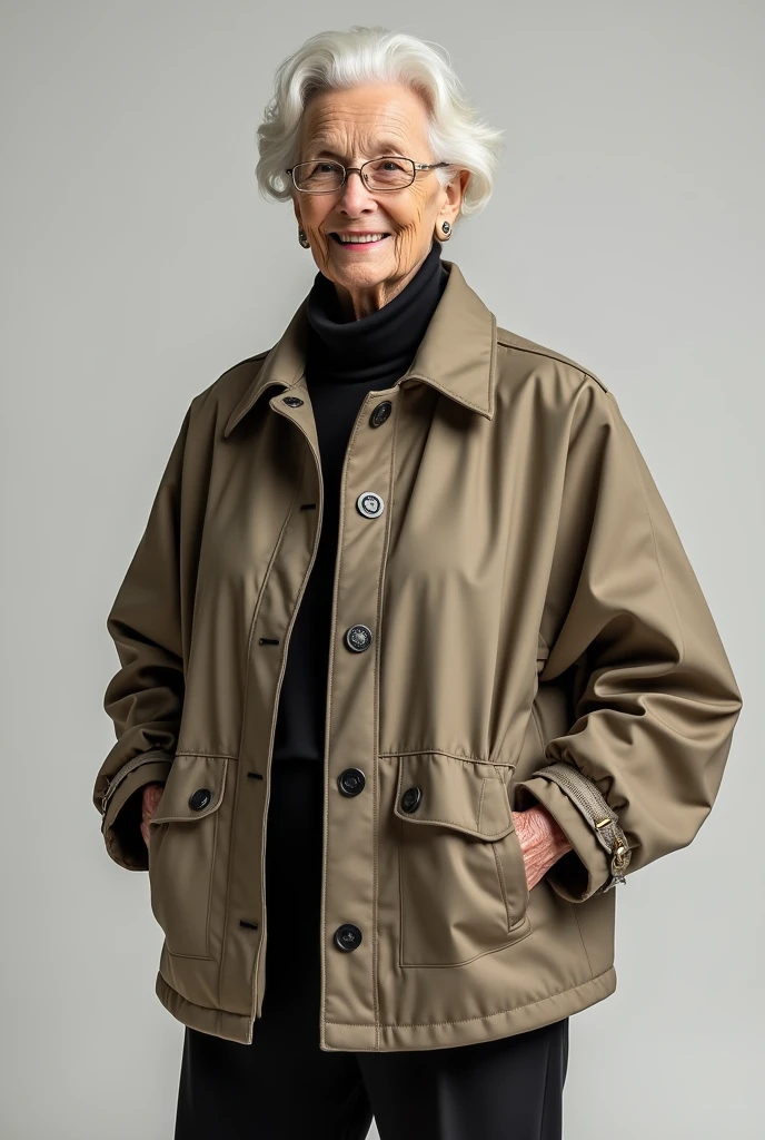Adaptive clothing jacket for old people
