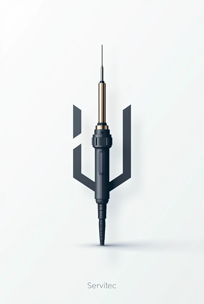 ServiTec logo containing a soldering iron