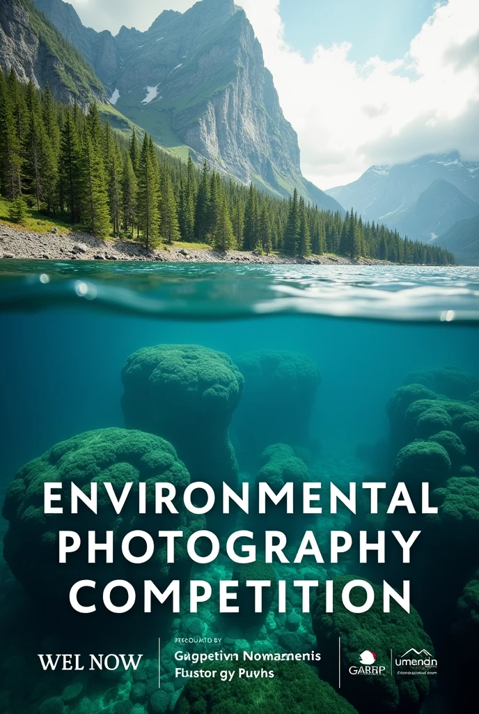 Create a poster with the title environmental photography competition