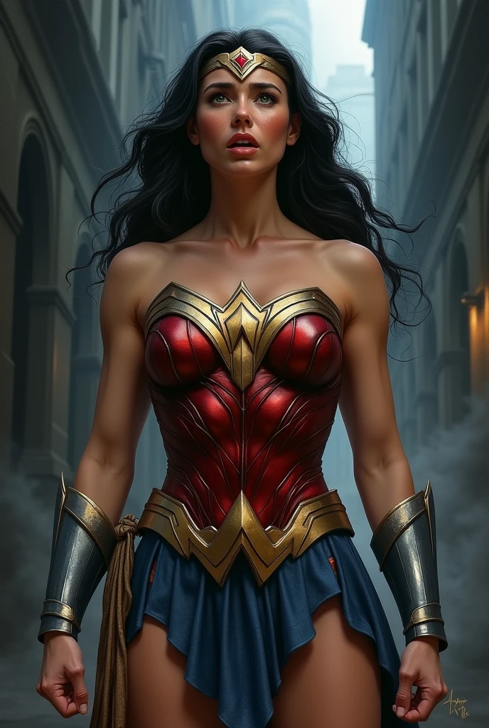 Wonder woman shocked